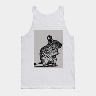 Chinchillas Shadow Silhouette Anime Style Collection No. 10 Tank Top